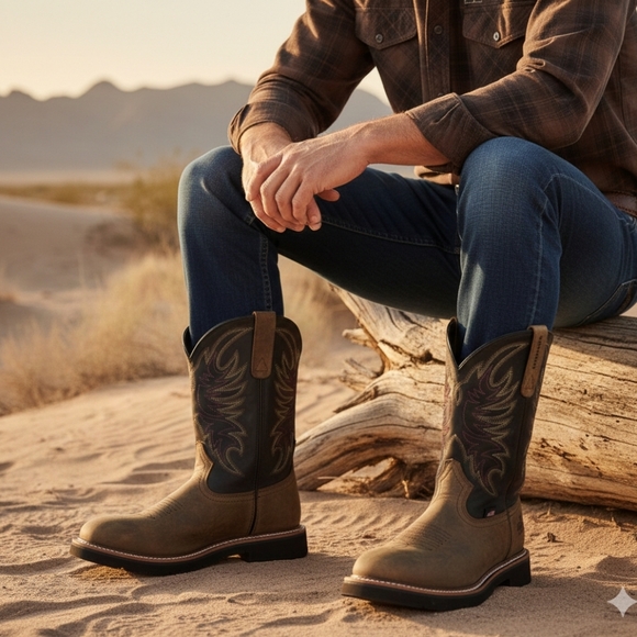 thorogood Other - Thorogood Men's NWOT Western 11" Square Toe Waterproof Leather Boots Size 9 EE